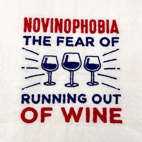 Novinophobia Embroidered Towel