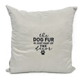 The dog fur is just part of the decor Embroidered Pillow
