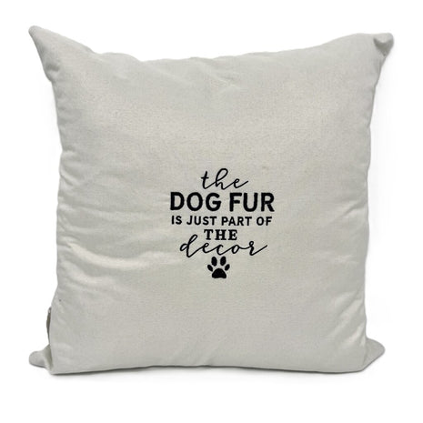 The dog fur is just part of the decor Embroidered Pillow