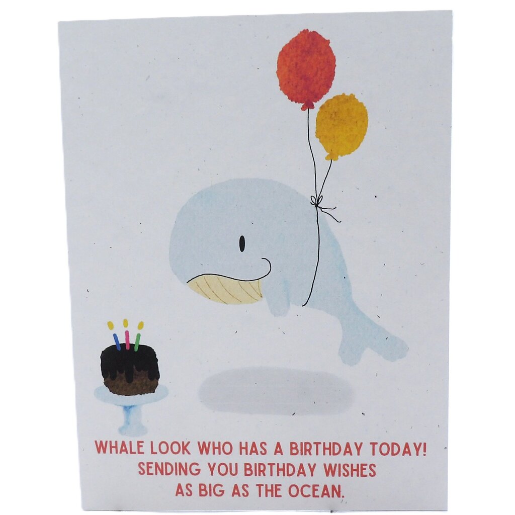 Whale Birthday Card