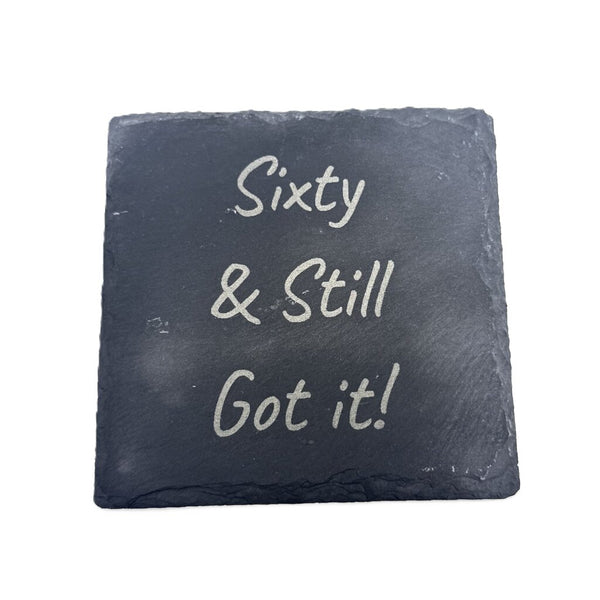 Slate Coaster Square Sixty