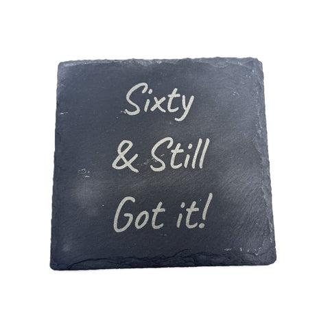 Slate Coaster Square Sixty