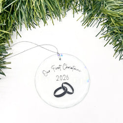 Our First Christmas Glass Ornament - view 2