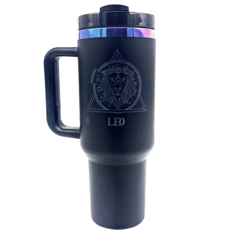 40 oz Tumbler Leo Black
