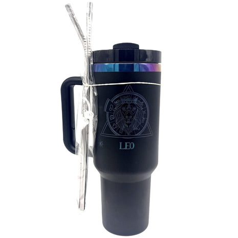 40 oz Tumbler Leo Black