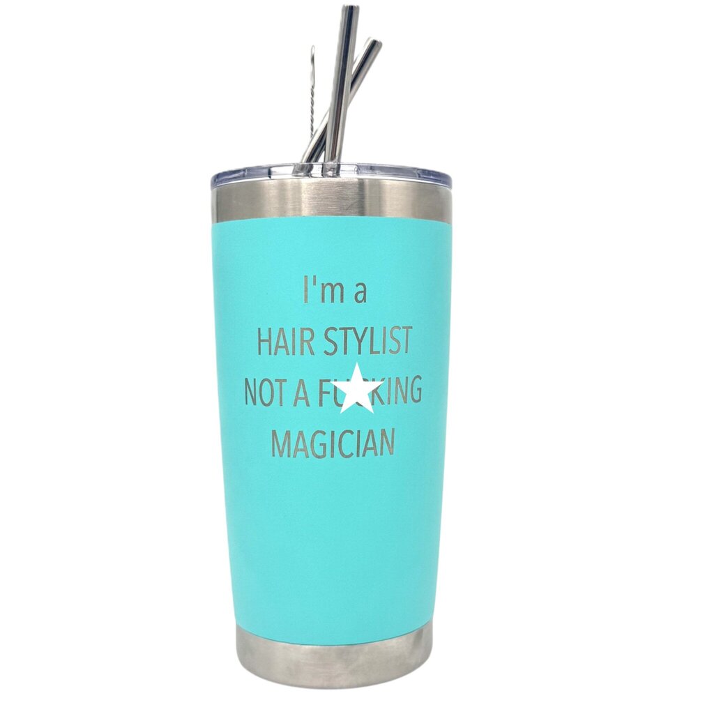 20 oz Tumbler Hair Stylist Teal