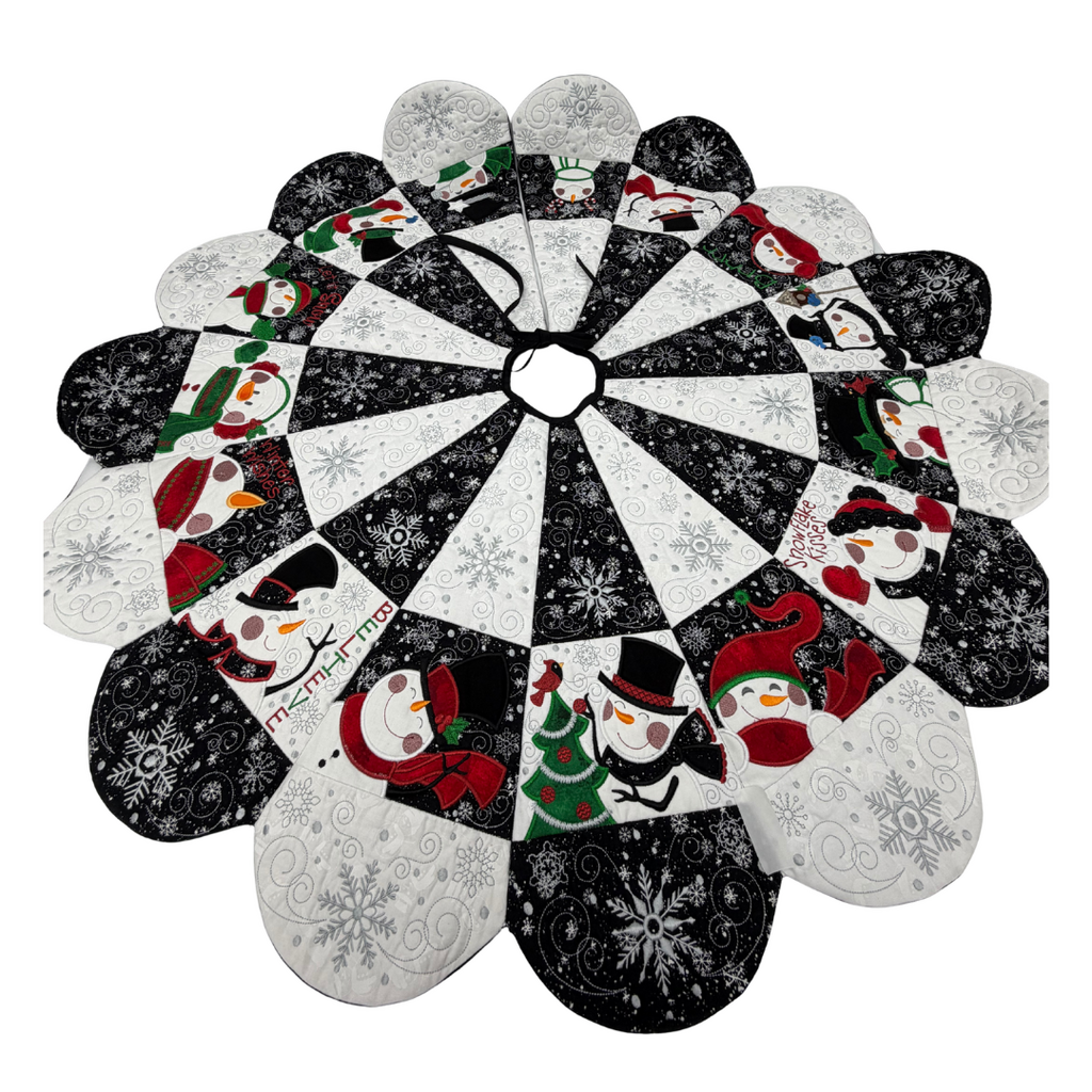 SNOWMAN CHRISTMAS TREE SKIRT