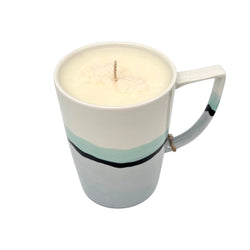 Snowdrift (Blue Green Porcelain Mug) - Mug Candle - 100% soy wax - view 1