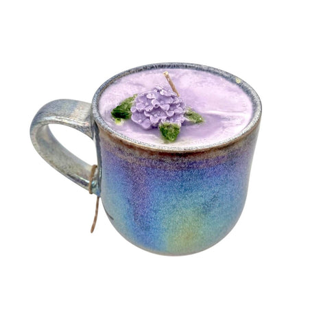French Lilac (Purple Reactive Glaze Iridescent Mug) - 100% Soy Wax