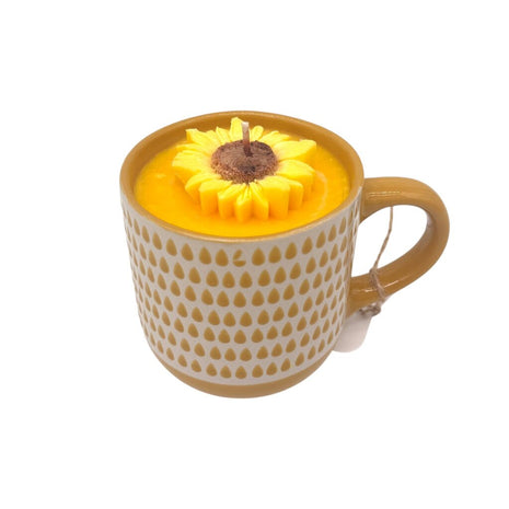 Sunflowers (Teardrop Mug) - Mug Candle- 100% Soy Wax