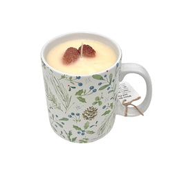 White Birch & Pine (Winter Woods Mug) - Mug Candle - 100% Soy Wax - view 1