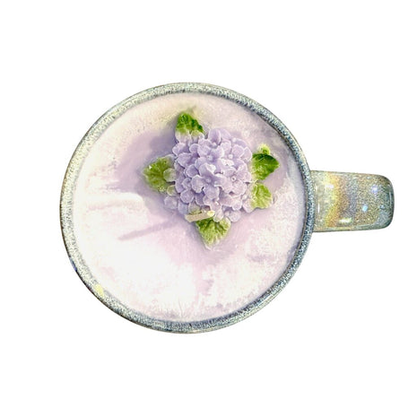 French Lilac (Purple Reactive Glaze Iridescent Mug) - 100% Soy Wax