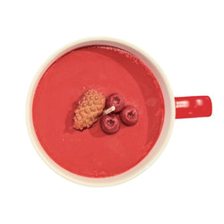 Cranberry Woods (Red Triangle Pattern Mug) - Mug Candle - 100% Soy Wax - view 2