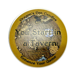 YOU START IN A TAVERN - Tin - Dragon's Den Candles - view 2