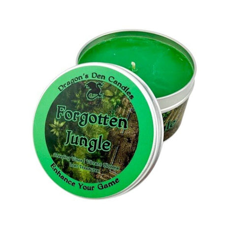 FORGOTTEN JUNGLE - Tin - Dragon's Den Candles