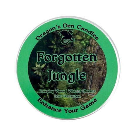 FORGOTTEN JUNGLE - Tin - Dragon's Den Candles