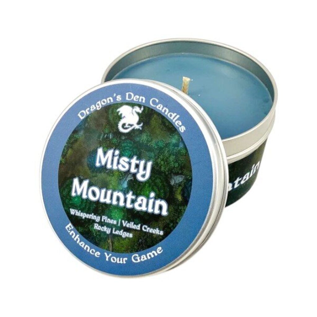 MISTY MOUNTAIN - Tin - Dragon's Den Candles