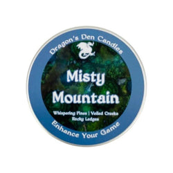 MISTY MOUNTAIN - Tin - Dragon's Den Candles - view 2