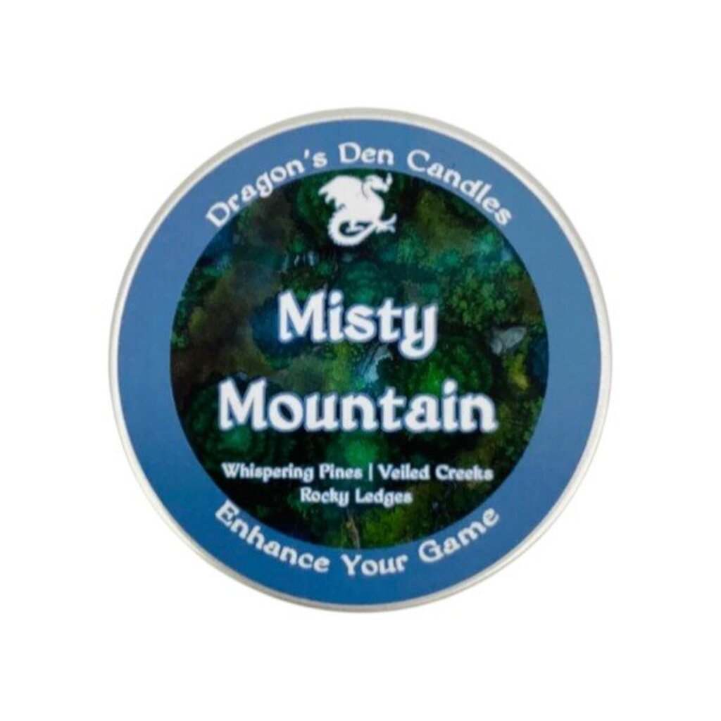 MISTY MOUNTAIN - Tin - Dragon's Den Candles