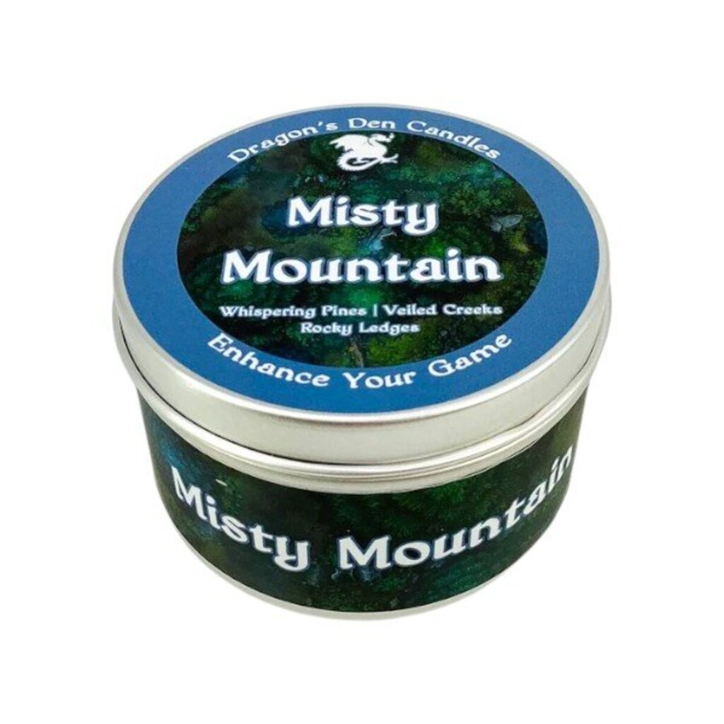 MISTY MOUNTAIN - Tin - Dragon's Den Candles