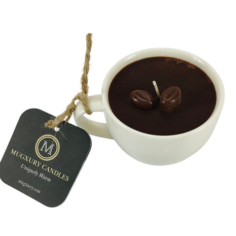 Espresso (White Porcelain) - Mug Candle - 100% soy wax