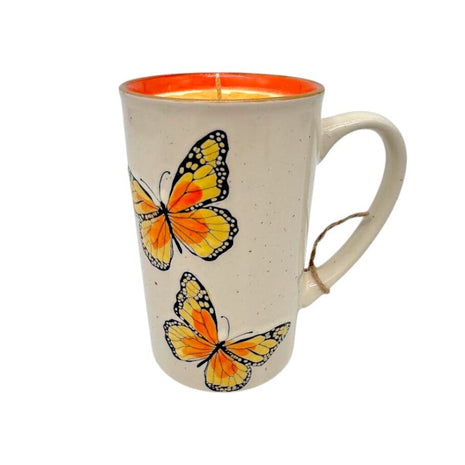 Butterfly Garden (Monarch Mug) - 100% Soy Wax - Mug Candle
