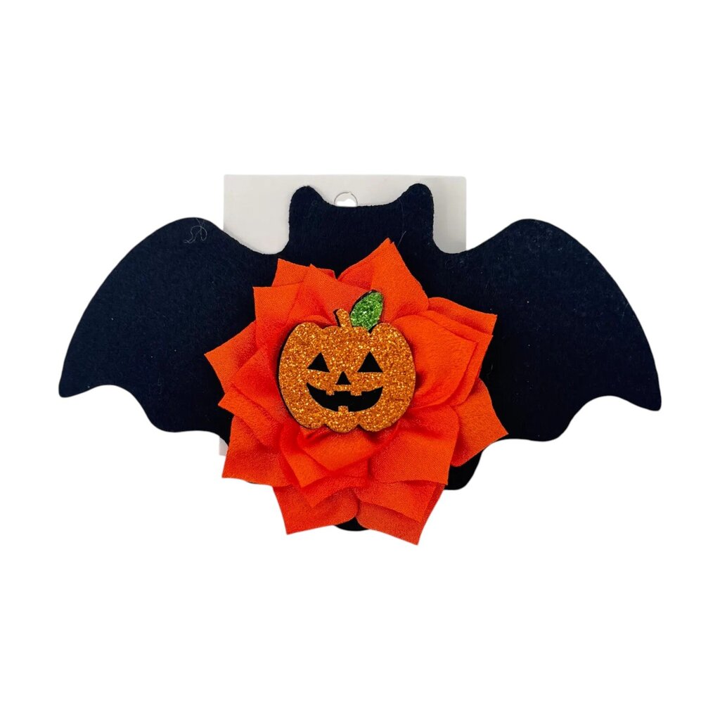 Bat pumpkin hairbow