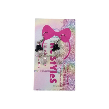 Snowman Earrings clear