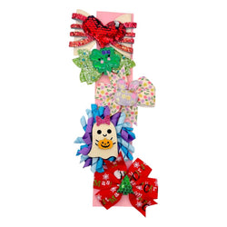 Holiday Hair Bow Set (5) - view 2