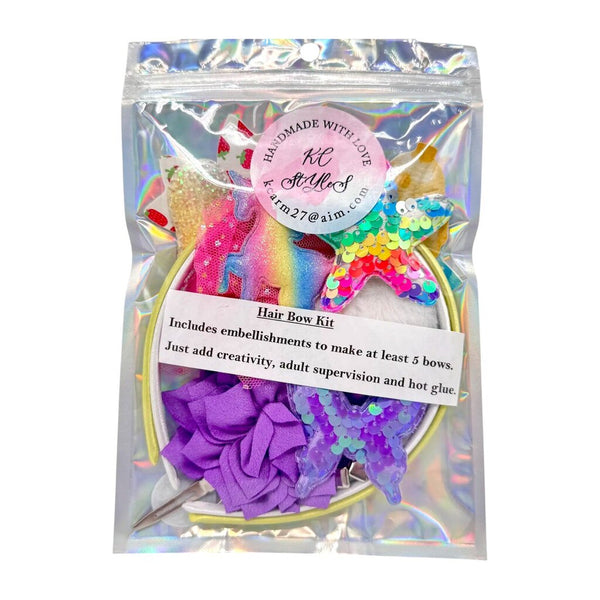 DIY Hair Bow Kit Unicorn