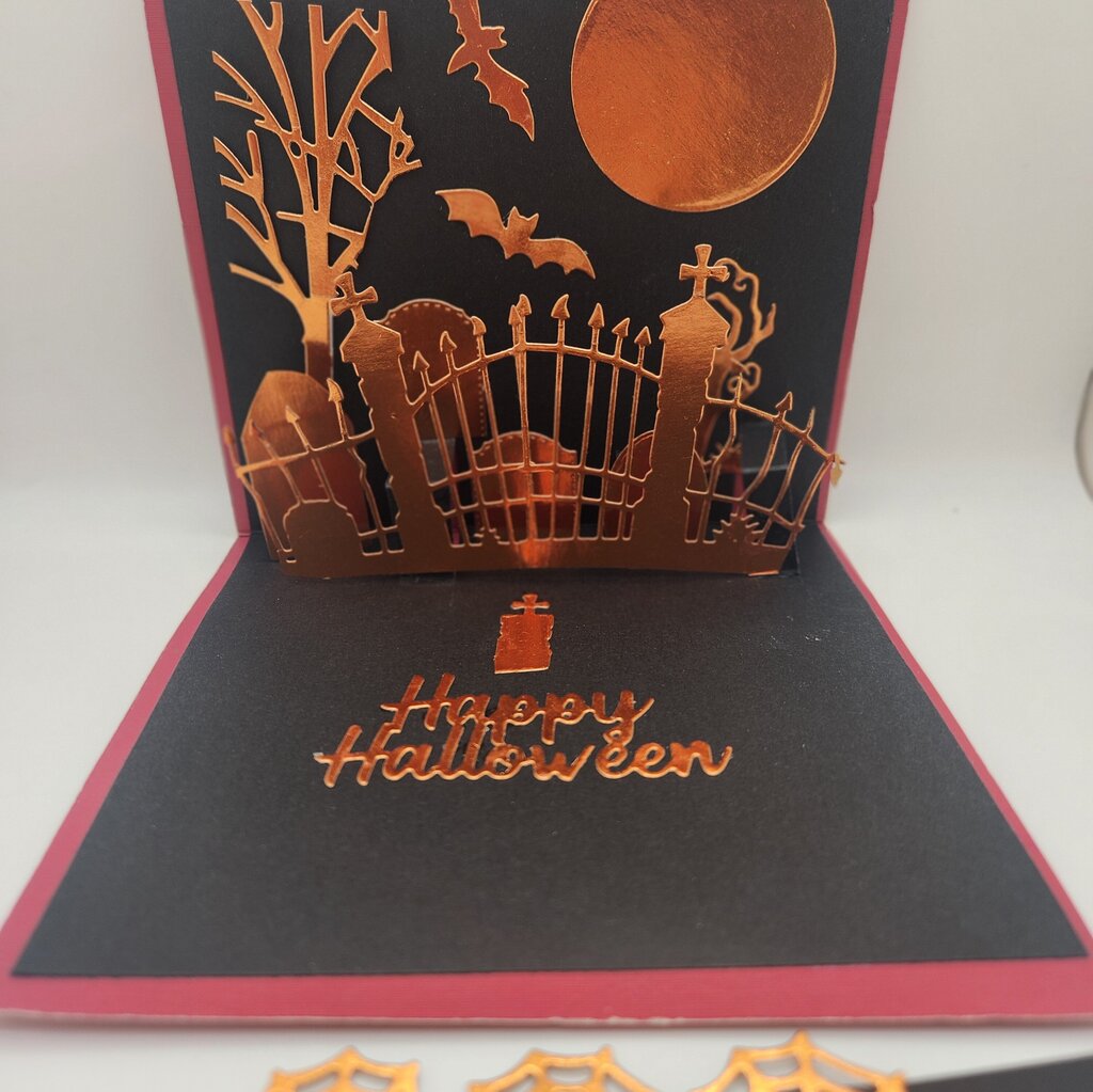 Halloween /Pop Up /3D Copper Cemetary