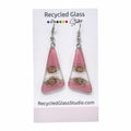 Fused Glass Triangle Dangles