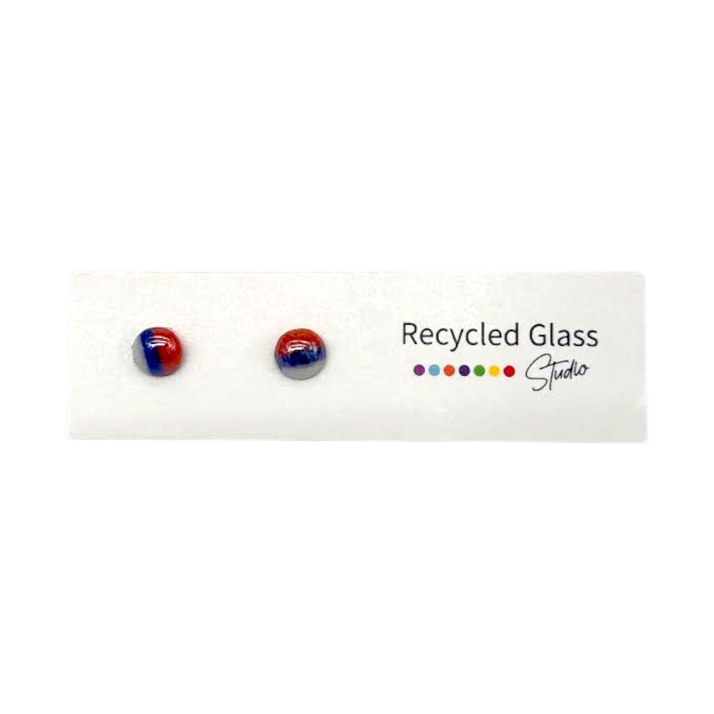 Irridescent Tile Post Earring