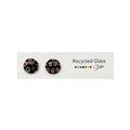 Black Millefiori Tile Post Earring