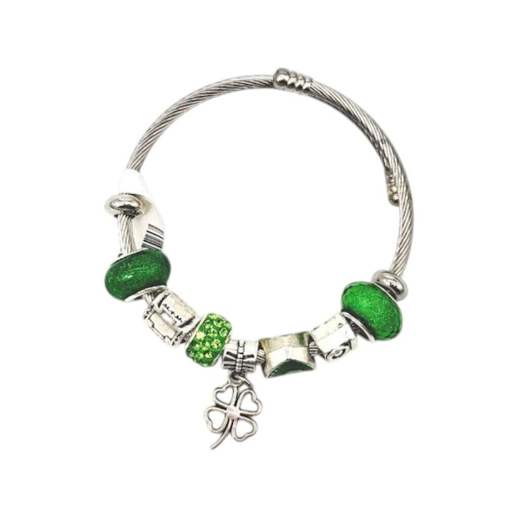 Green Charm Bracelet