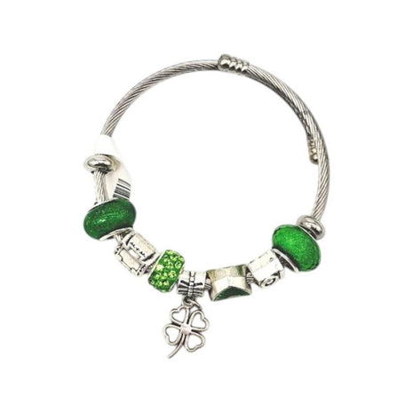 Green Charm Bracelet
