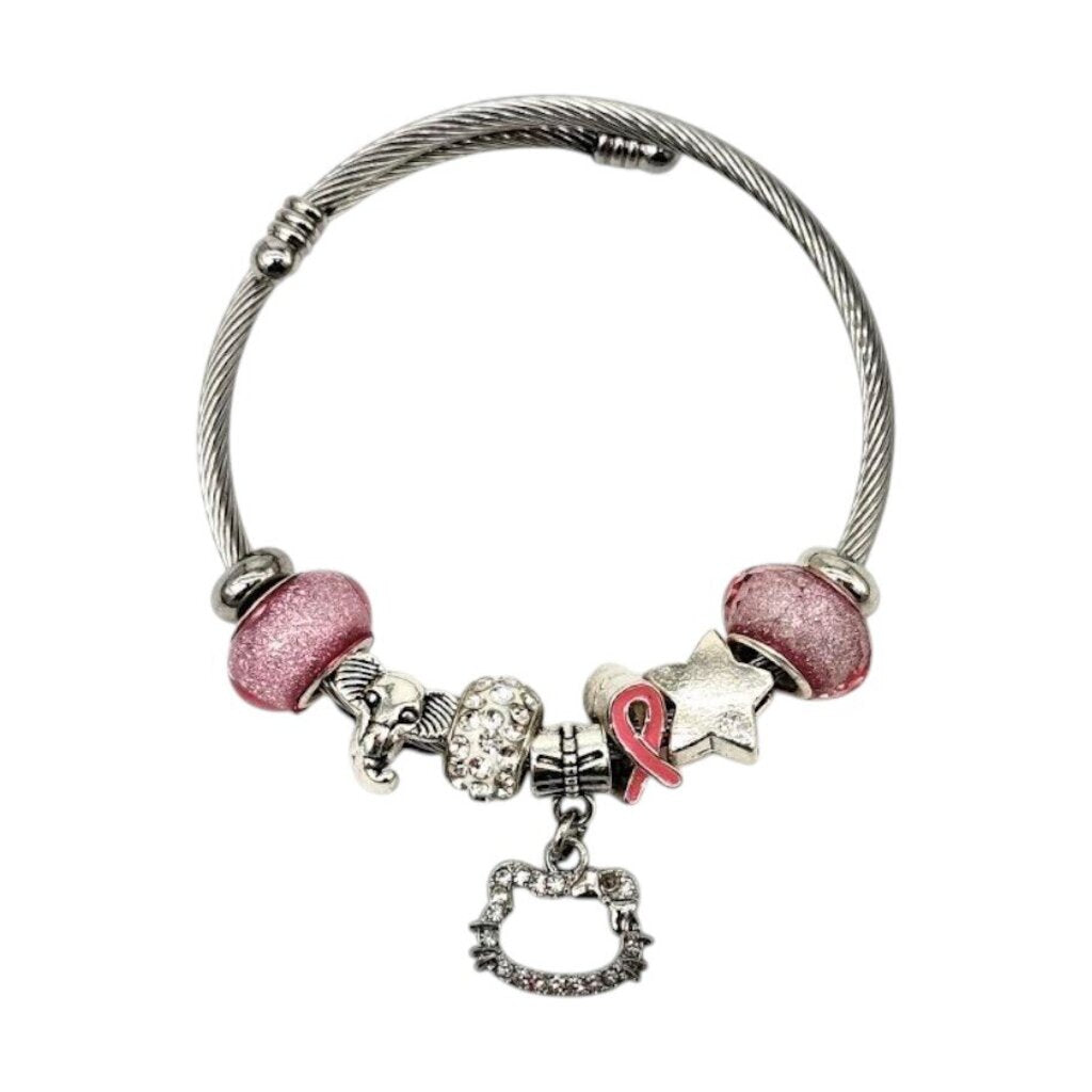 Pink Charm Bracelet