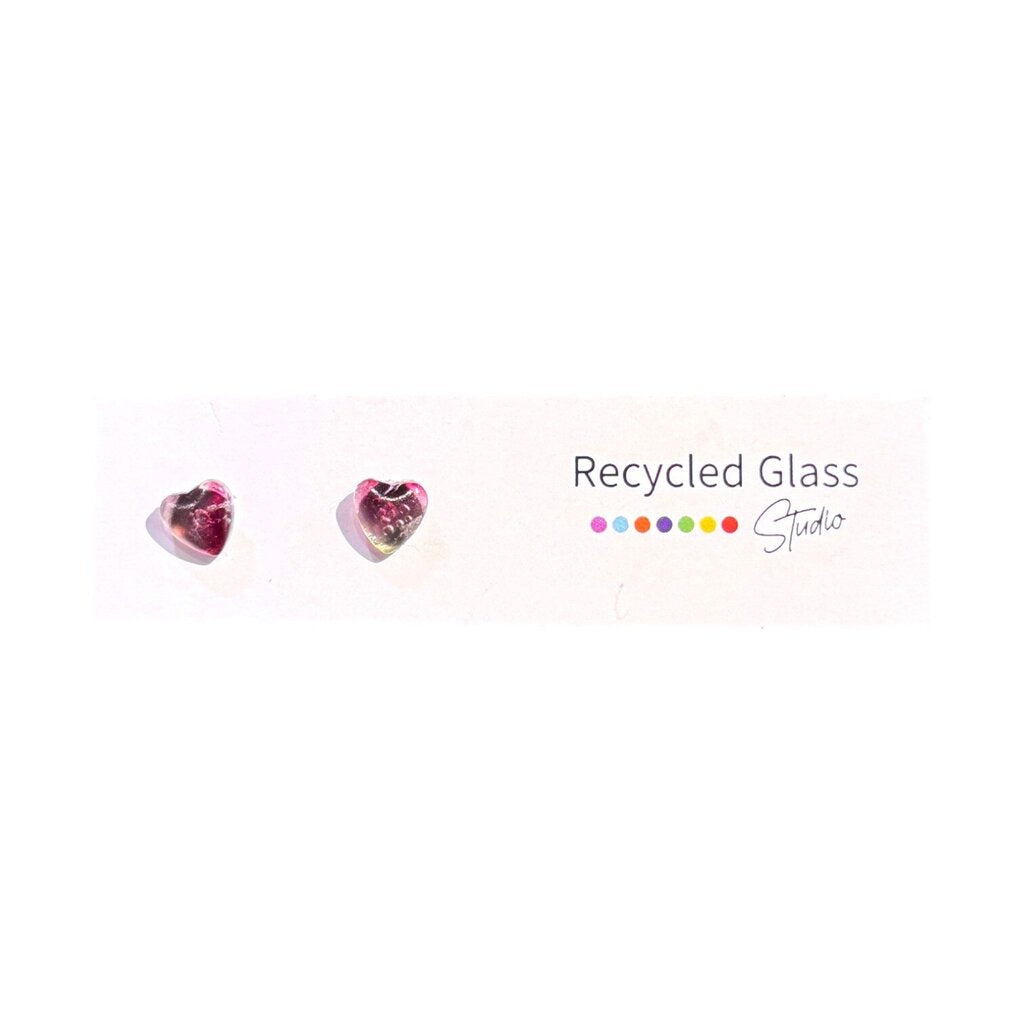 Heart Tile Post Earring