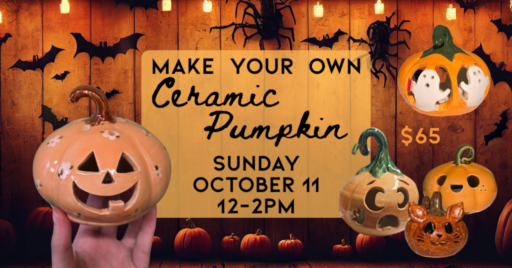 10/11 Ceramic Pumpkin Carving Class Ticket