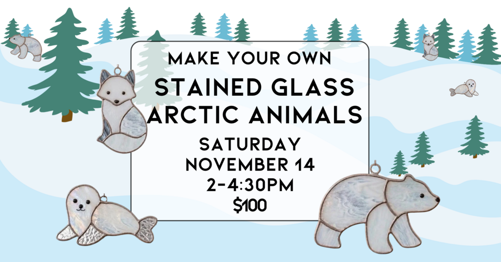 11/14 Arctic Animals Stained Glass