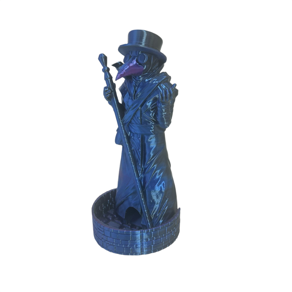 PLAGUE DOCTOR DICE TOWER FATES END BL-PUR-BK
