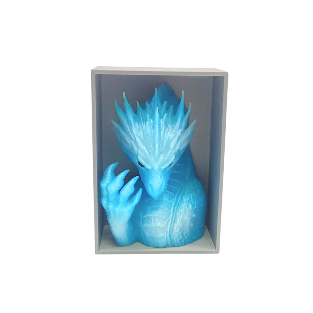 BOOK NOOK FROST DRAGON TRSP LT BLUE/SILVER