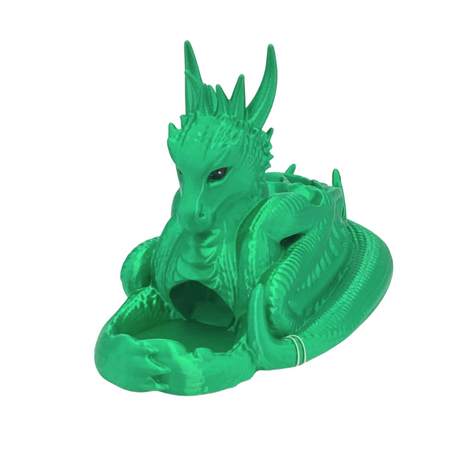 DICE TWR/HLDR RESTING DRAGON GRASS GRN