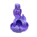 OWL DICE TOWER PURPLE OMBRE SILK