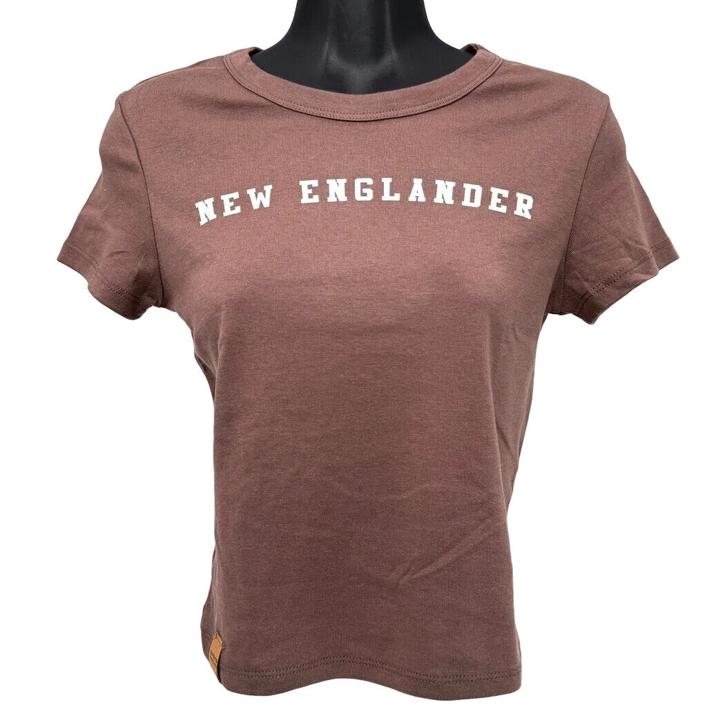 BROWN NEW ENGLANDER BABY TEE