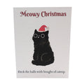 Cat Christmas Deck the Halls Card