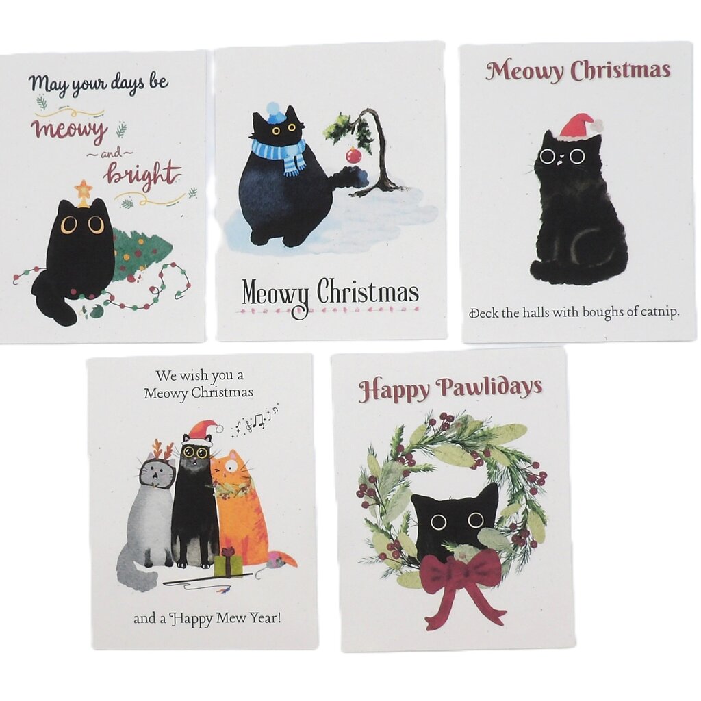 Cat Holiday Cards Box Set