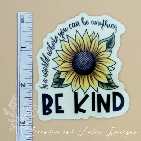 BE KIND VINYL STICKER