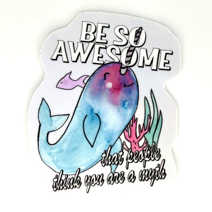 NARWHAL VINYL STICKER