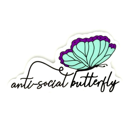 ANTISOCIAL BUTTERFLY VINYL STICKER
